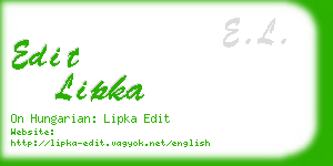 edit lipka business card